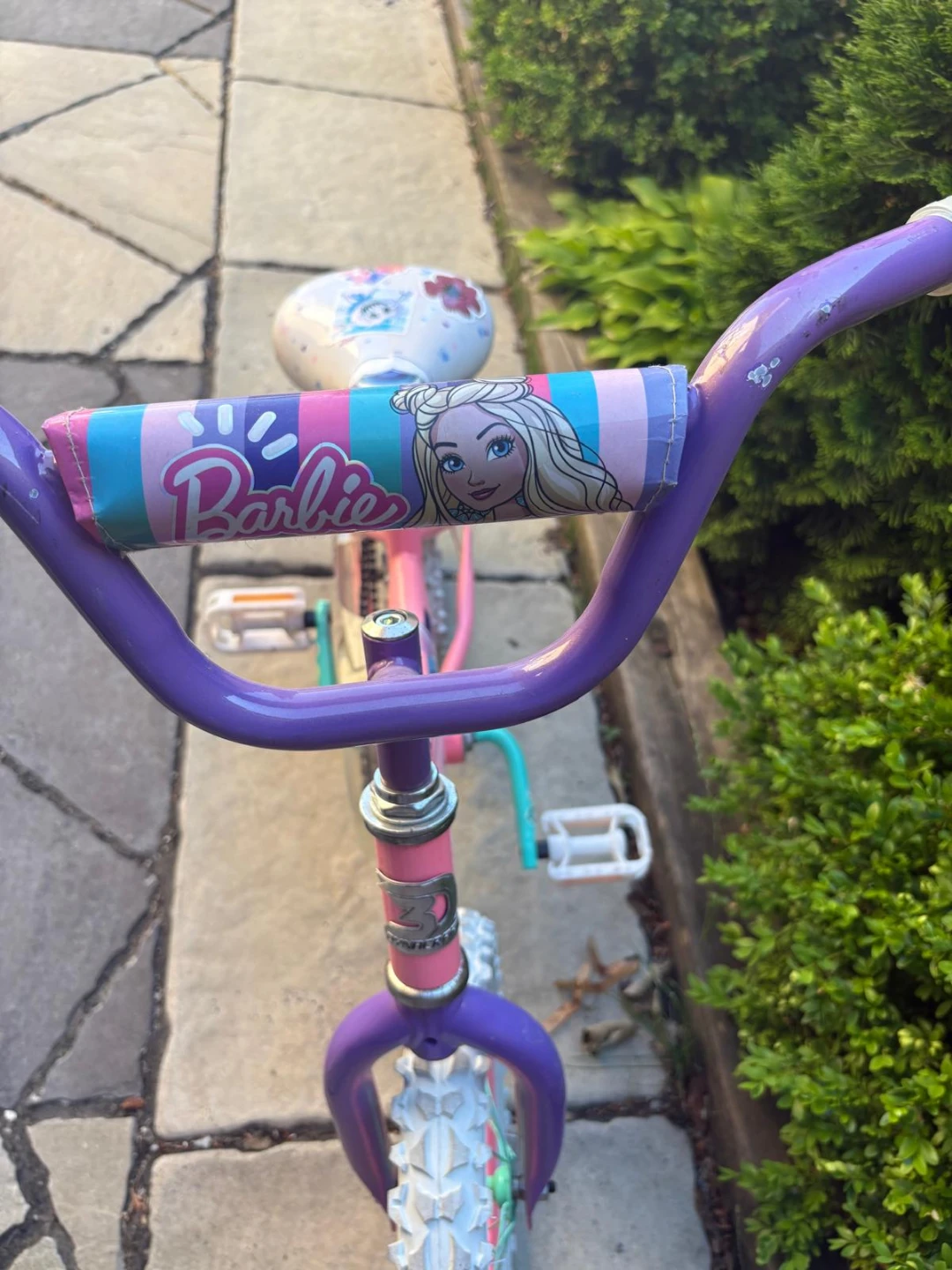 Like New! Pink Barbie Kids Bike for adventures outdoors! - photo 2