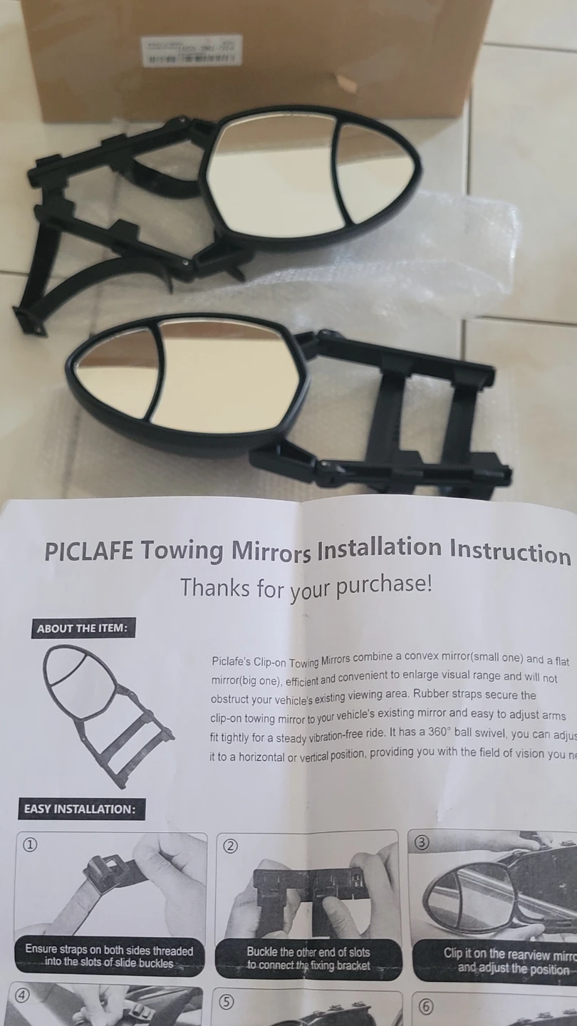 Clip-on Towing Mirrors (Pair) - photo 2