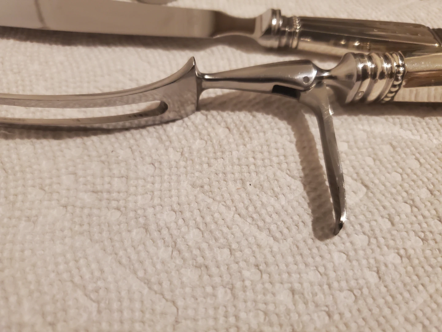 GEORGE GENSEN Cheese Slicer, Carving Fork & Knife Set - photo 2