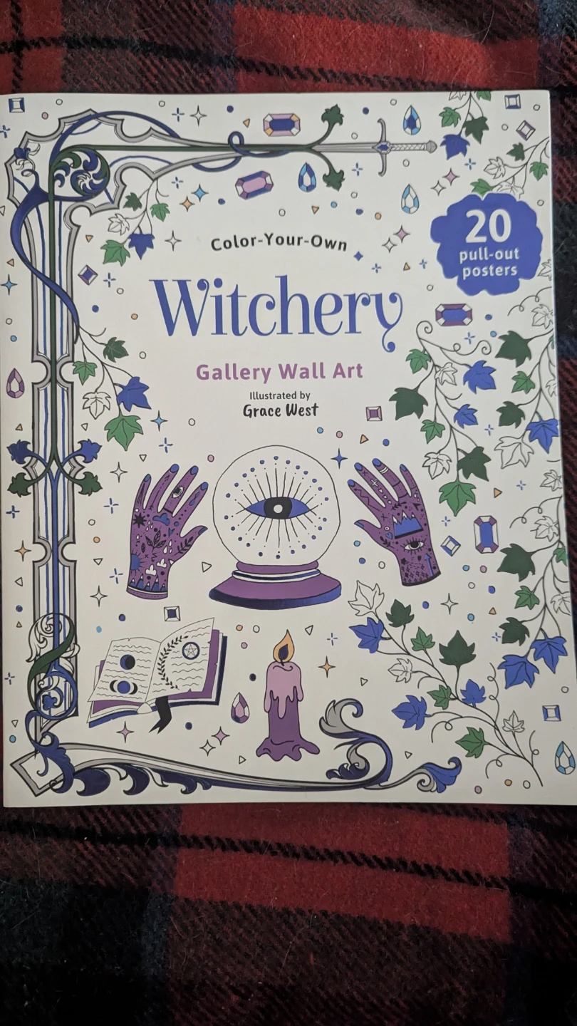 Color-Your-Own Witchery Gallery Wall Art Coloring Book