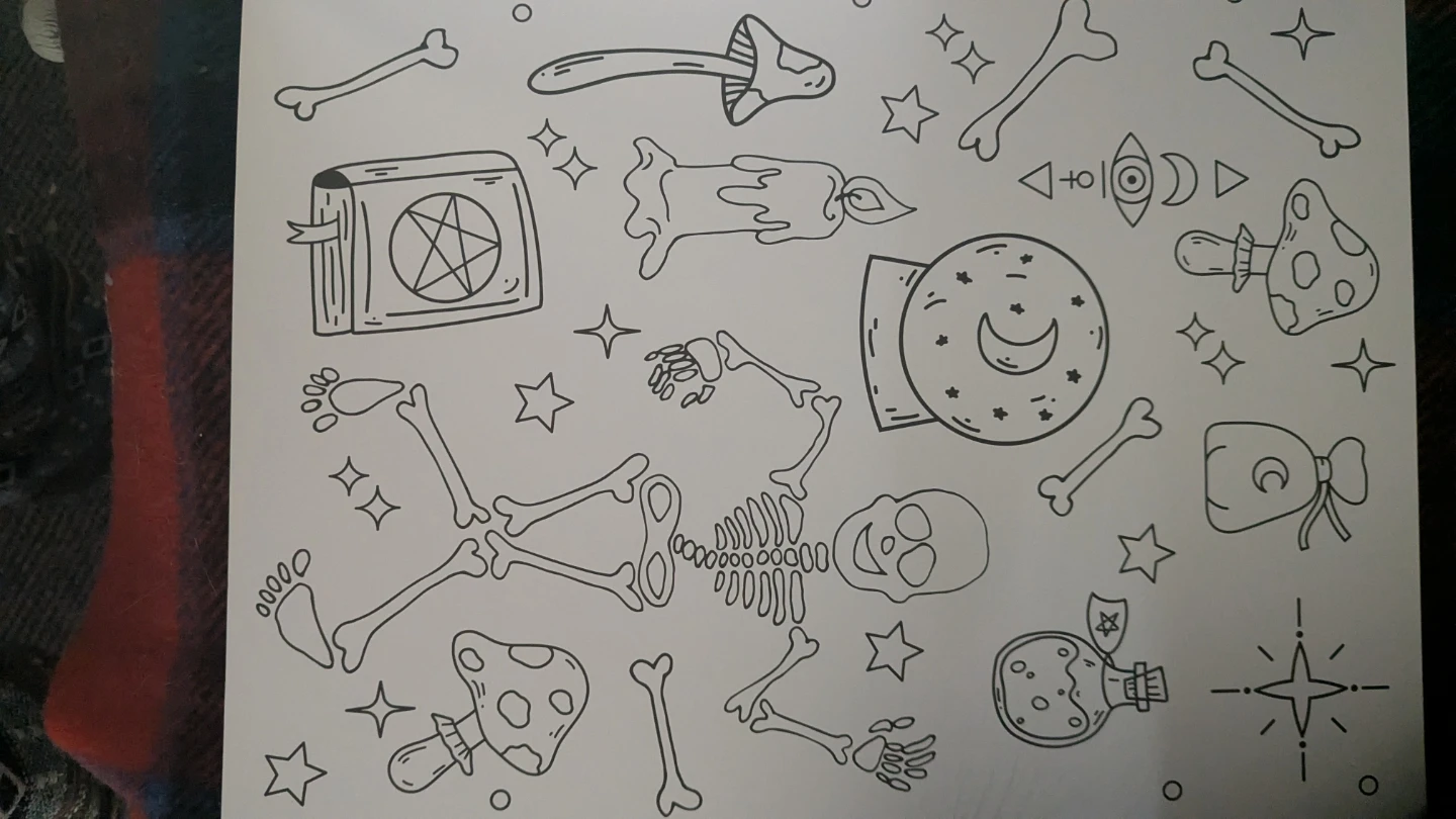 Color-Your-Own Witchery Gallery Wall Art Coloring Book - photo 4