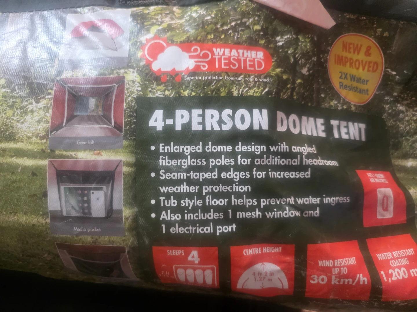 Ozark Trail 4-Person Dome Tent ⚽️