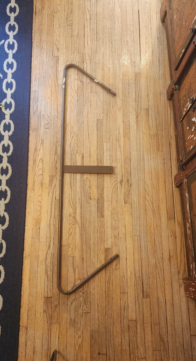 Vintage Metal Ceiling Mounted Clothing Rail