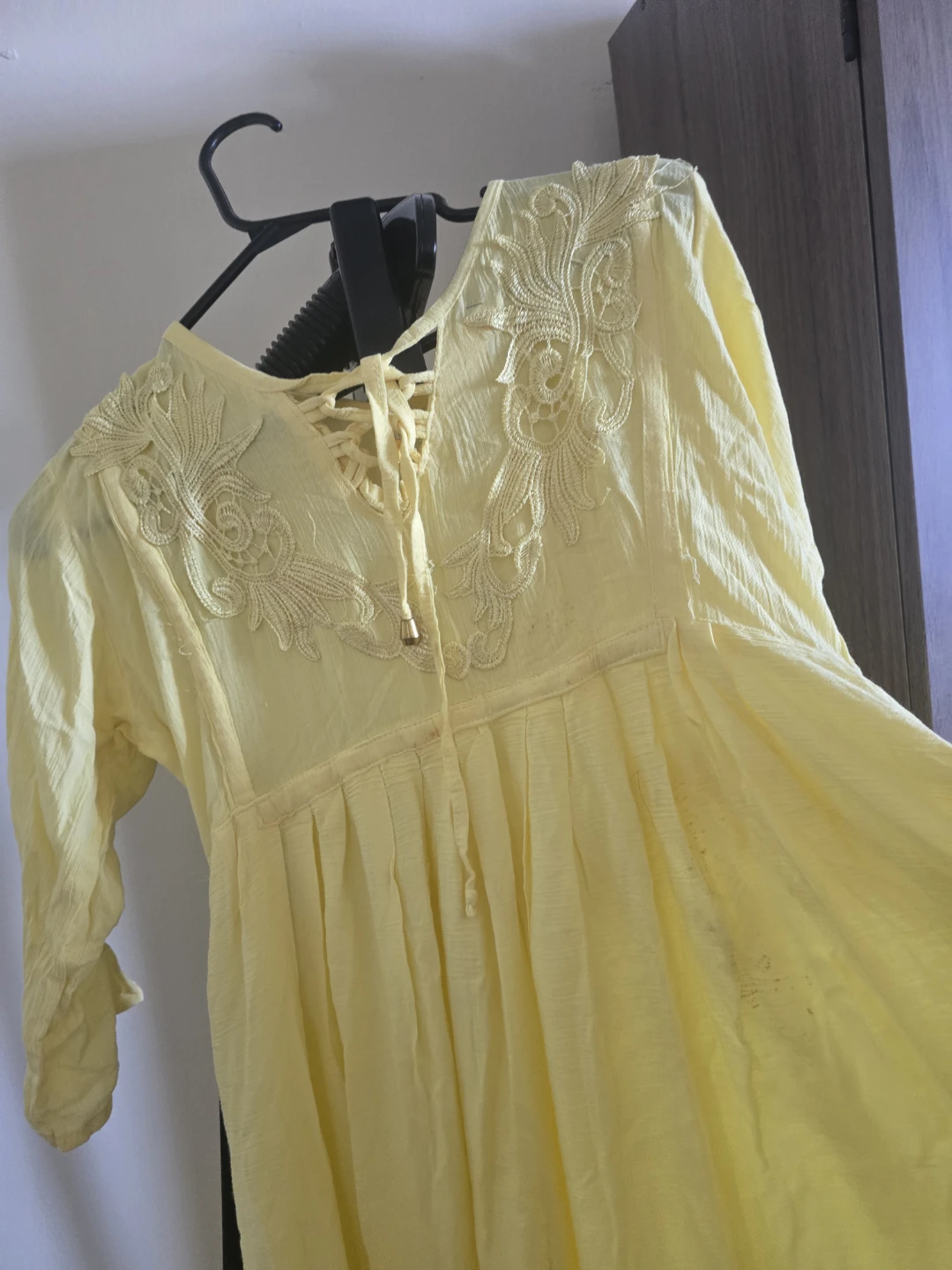 Brand new Yellow Embroidered Maxi Dress - photo 2