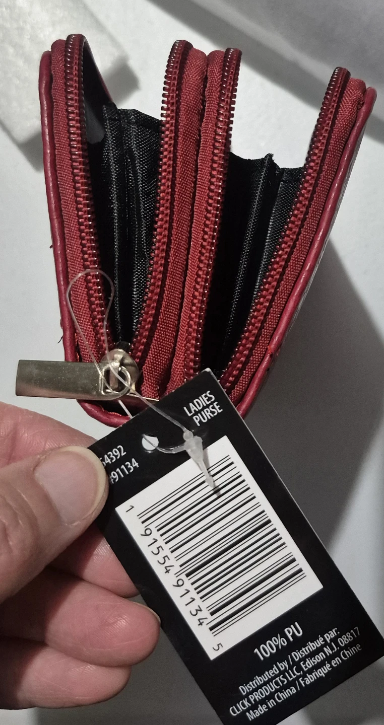 Cindy Claire Red Ladies Wallet Purse with Strap - photo 3