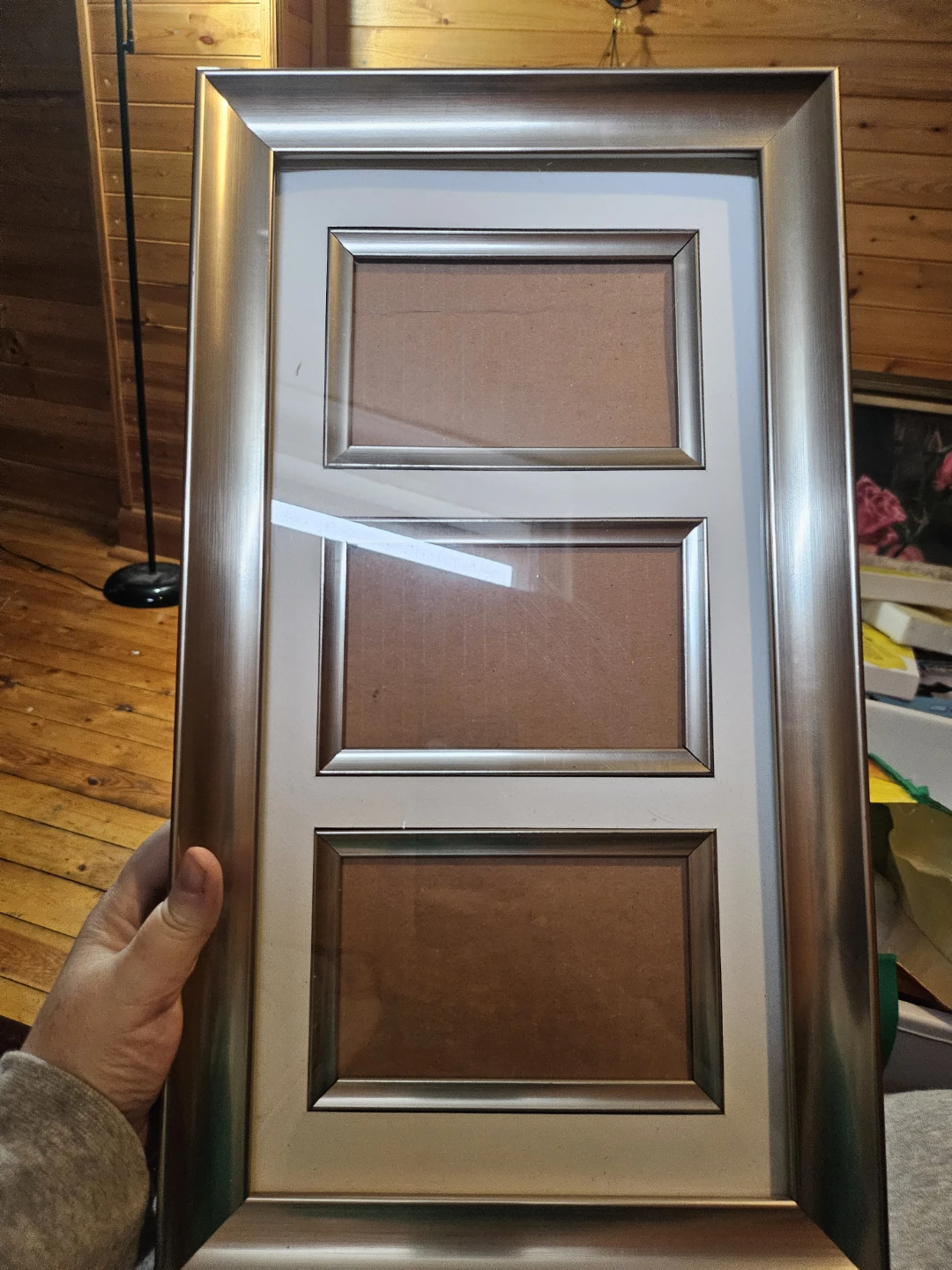 Silver Triple Photo Frame