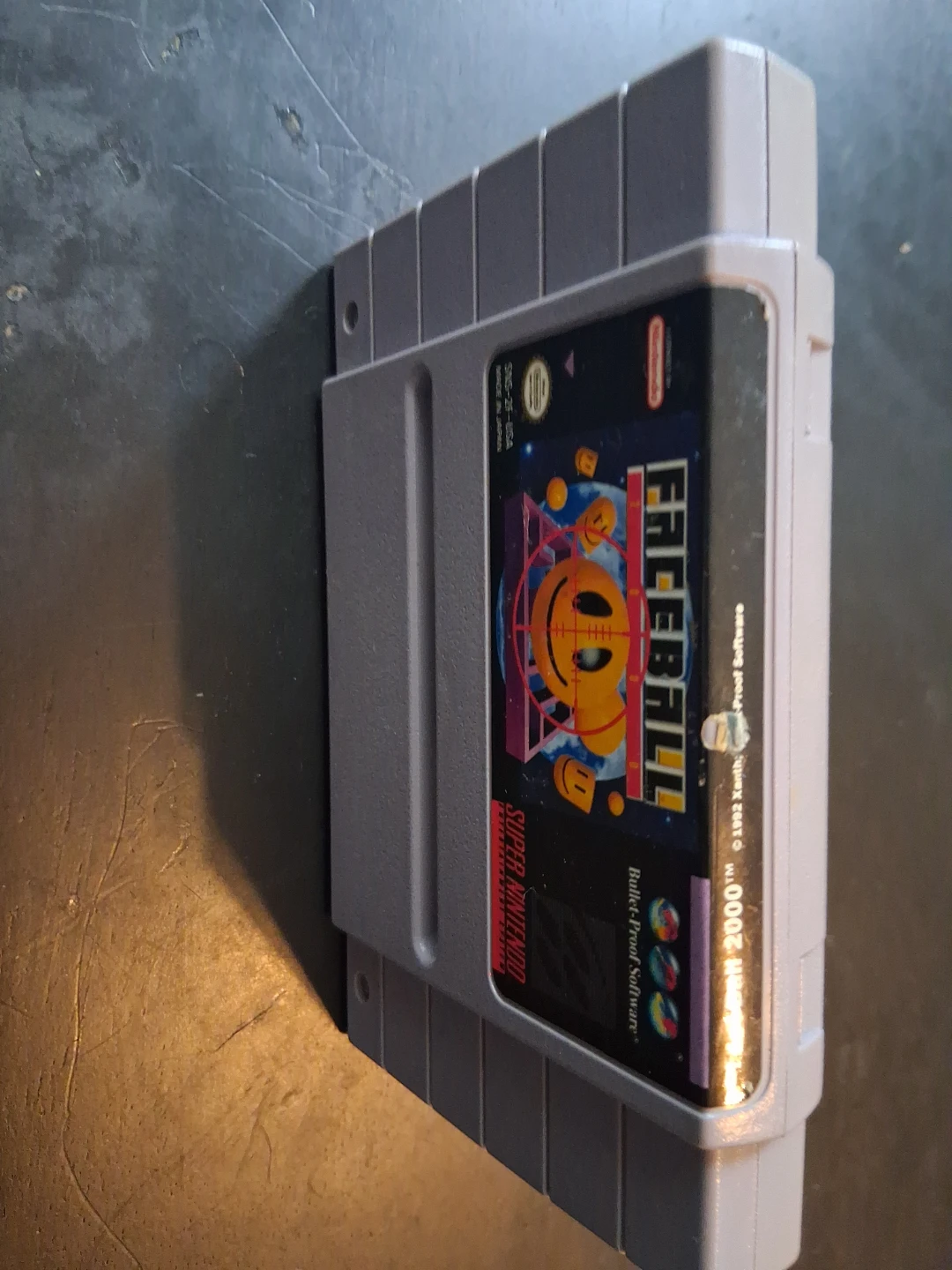 Super Nintendo Faceball 2000 Game Cartridge - photo 2