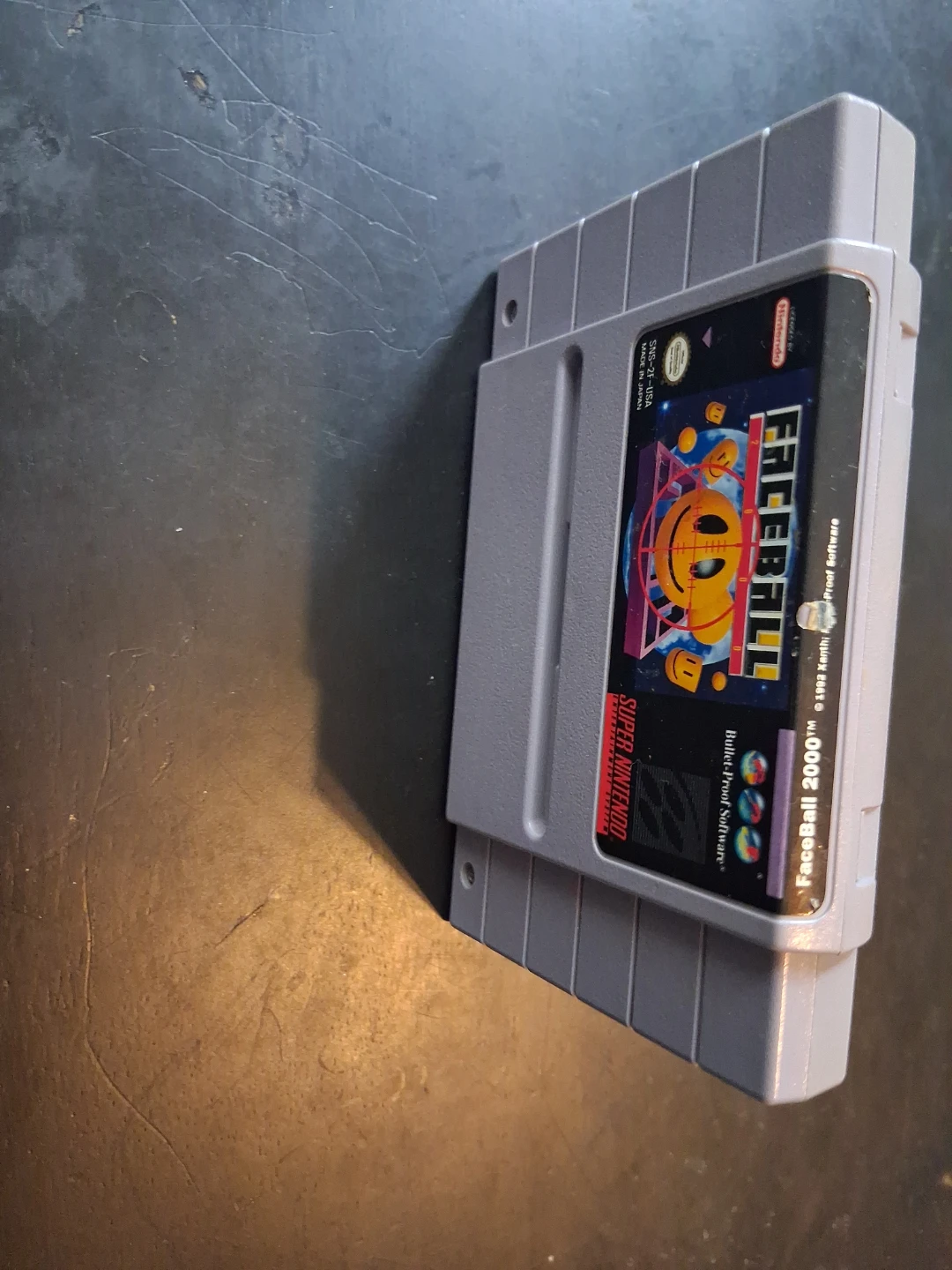 Super Nintendo Faceball 2000 Game Cartridge - photo 5