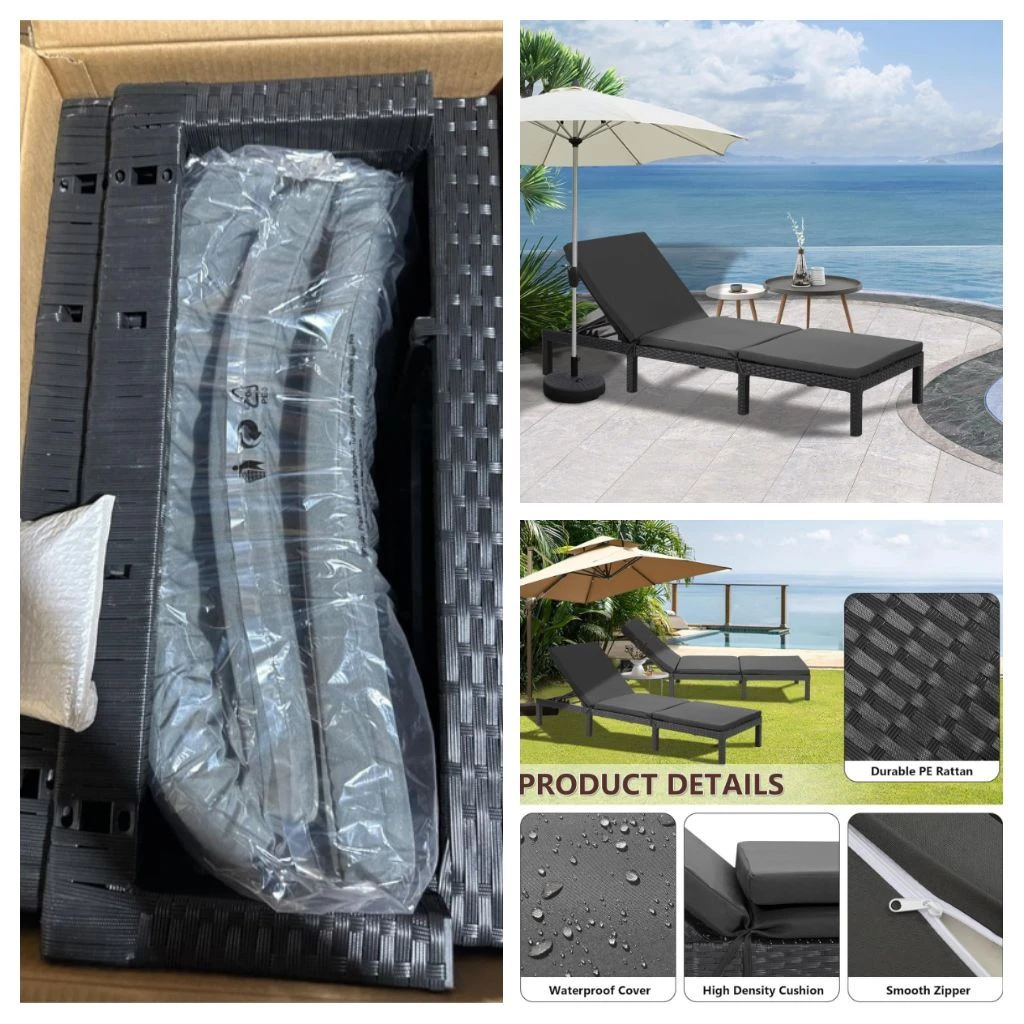 Rattan lounger.  Brand new in the box. $200 off - photo 2