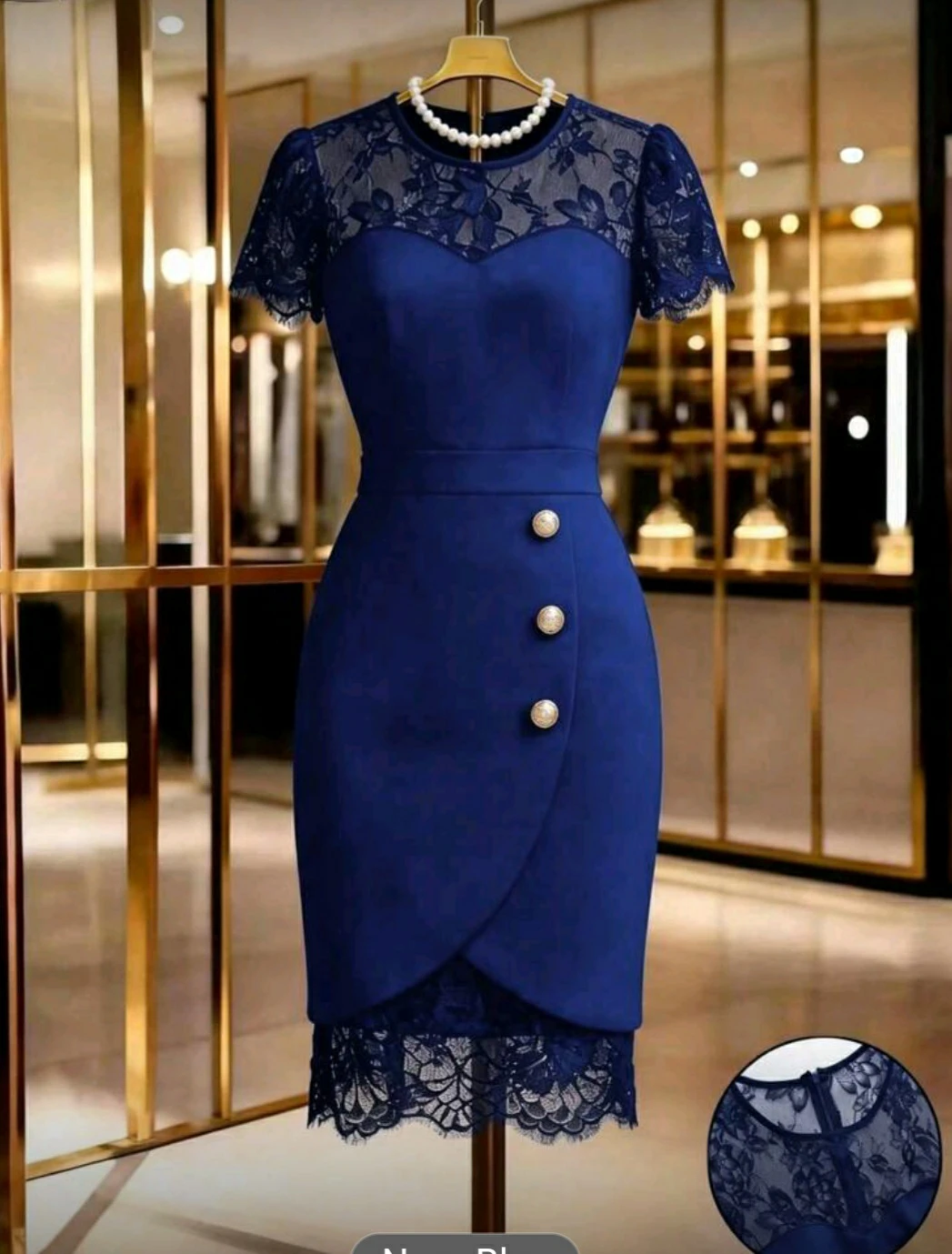 Blue Lace Dress