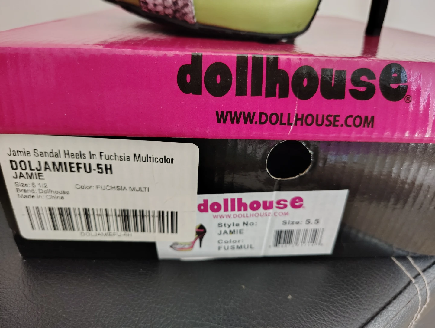 Dollhouse Jamie Sandal Heels in Fuchsia Multicolor - photo 3