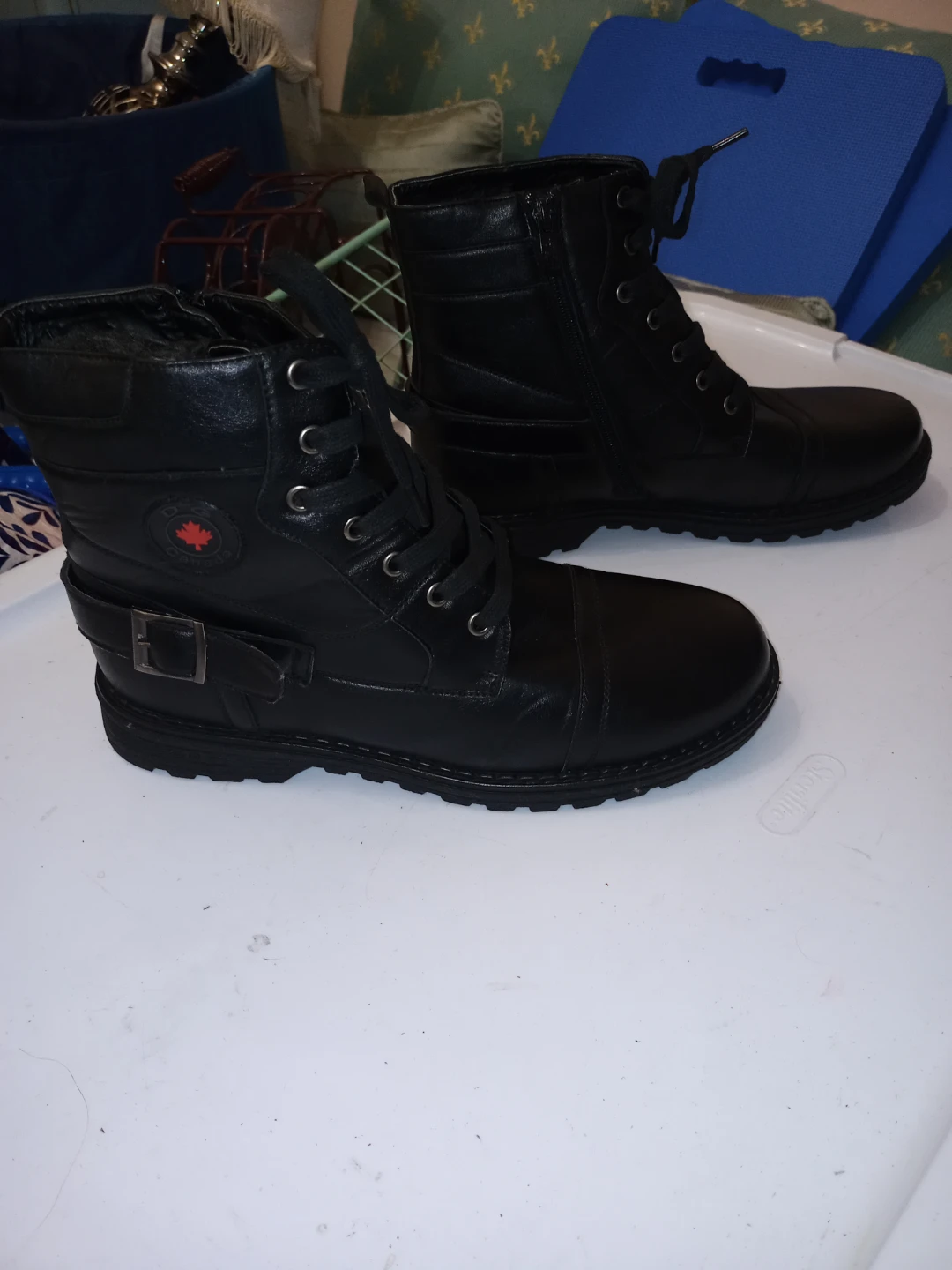 Men's Leather Winter Boots - Size EU 42