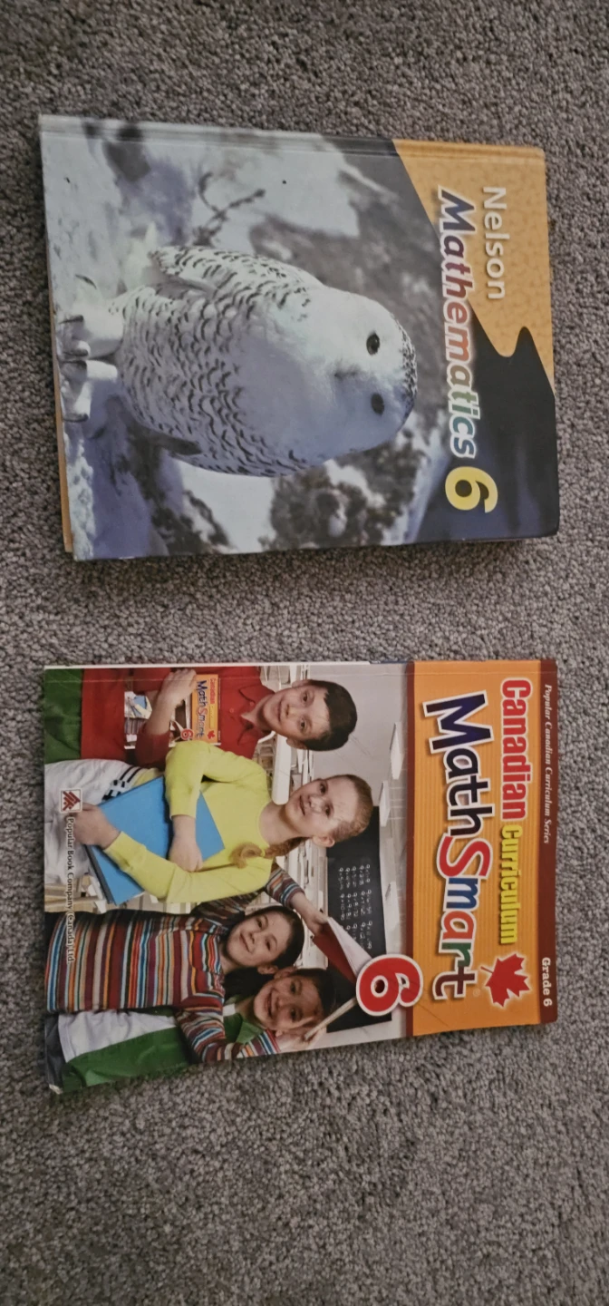 Nelson Mathematics grade 6 book and Math Smart Grade 6 Textbooks