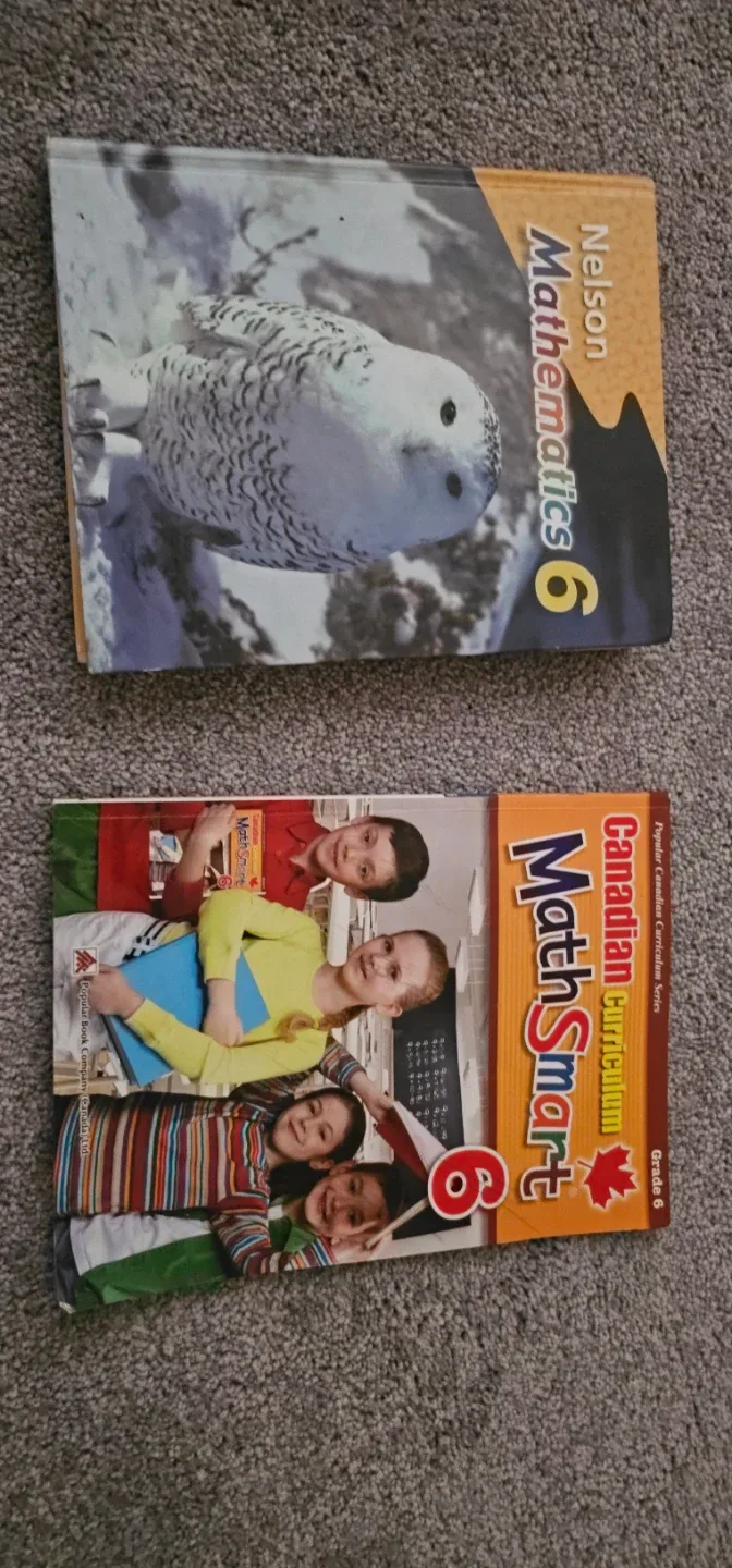 Nelson Mathematics grade 6 book and Math Smart Grade 6 Textbooks