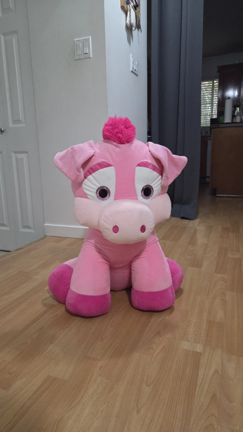 Pink Stuffed Pig Plush Toy