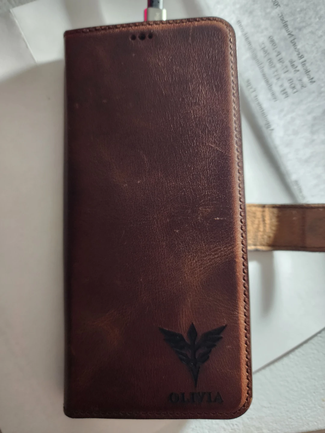 Samsung S21 ultra 5G 128GB with Brown Leather Wallet Phone Case - photo 3