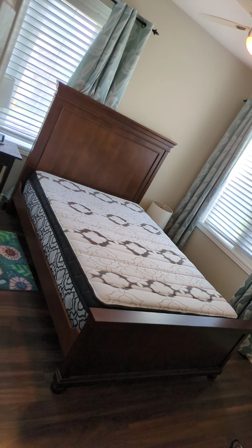 Wooden Double Bed Frame with Headboard