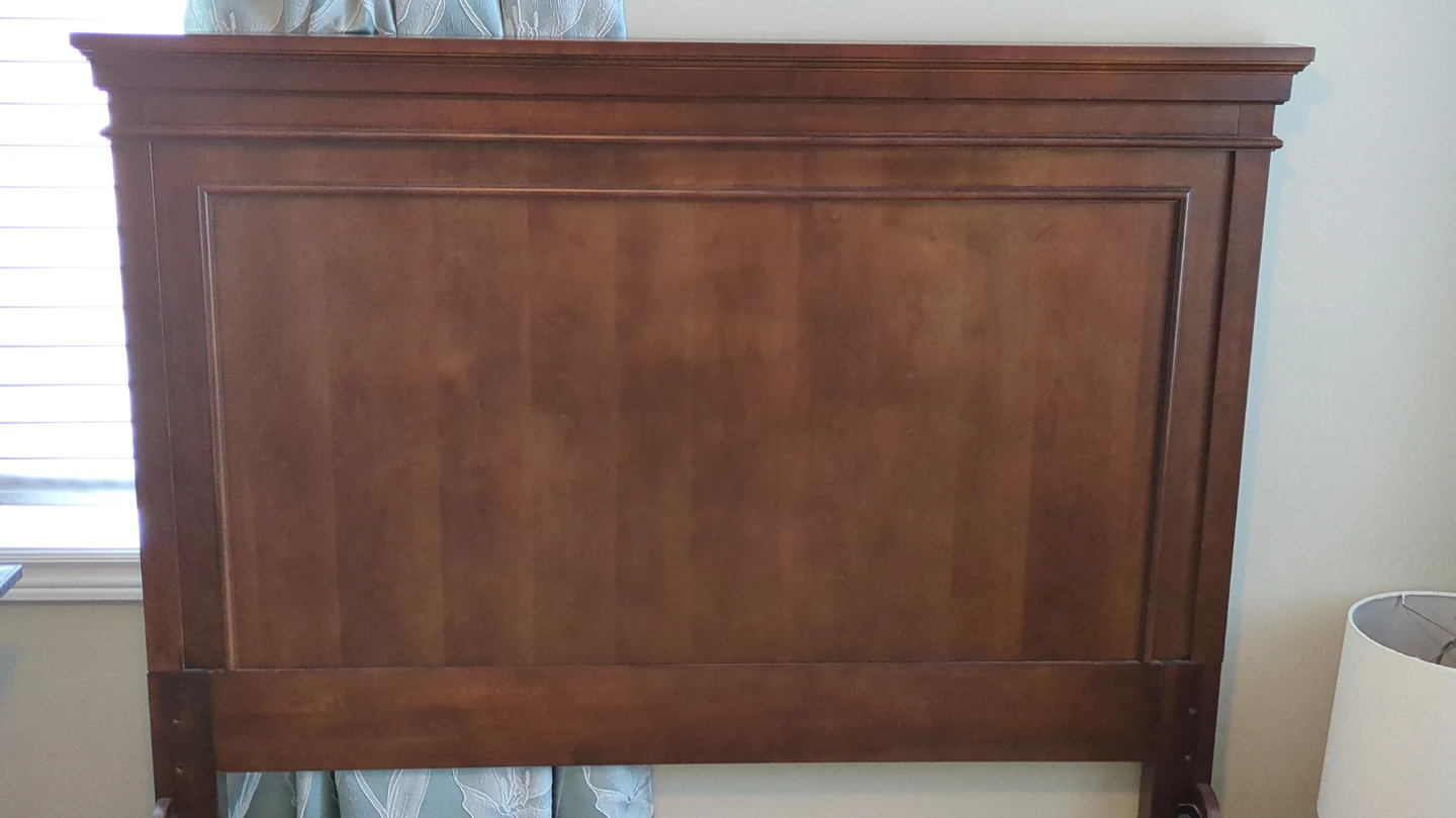 Wooden Double Bed Frame with Headboard - photo 3