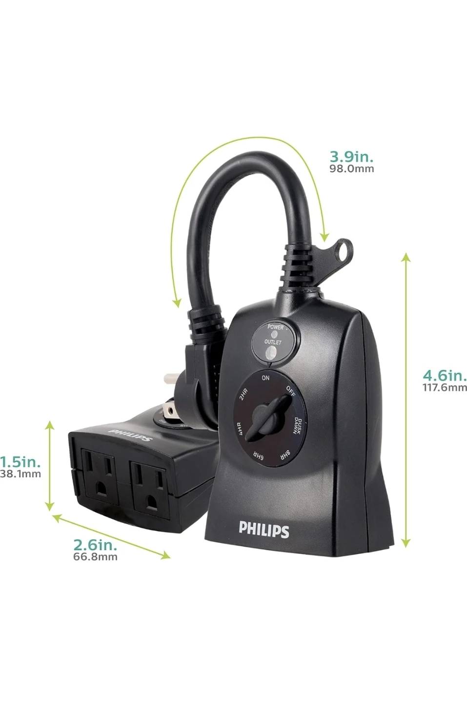 Brand New Philips Light-Sensing Countdown Timer 2-8 Hours - photo 3