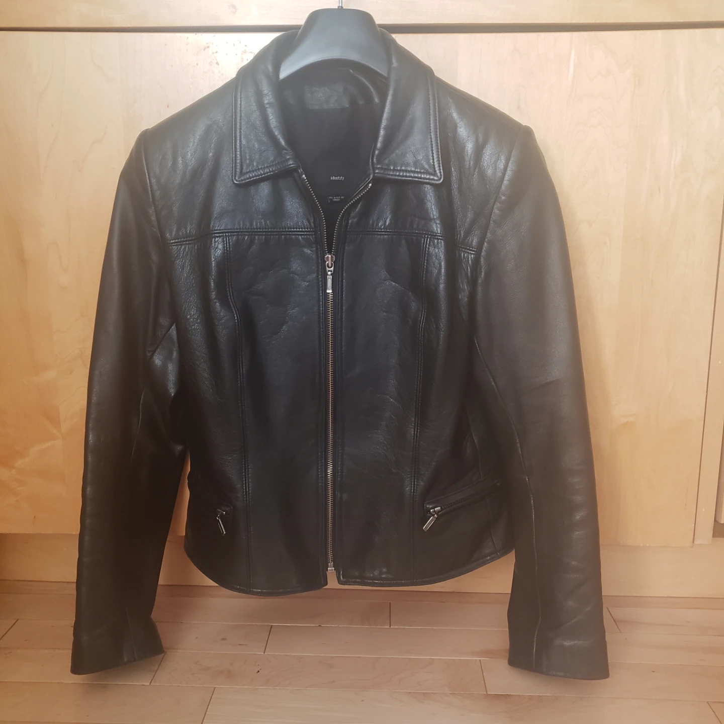 Identity Black Leather Jacket