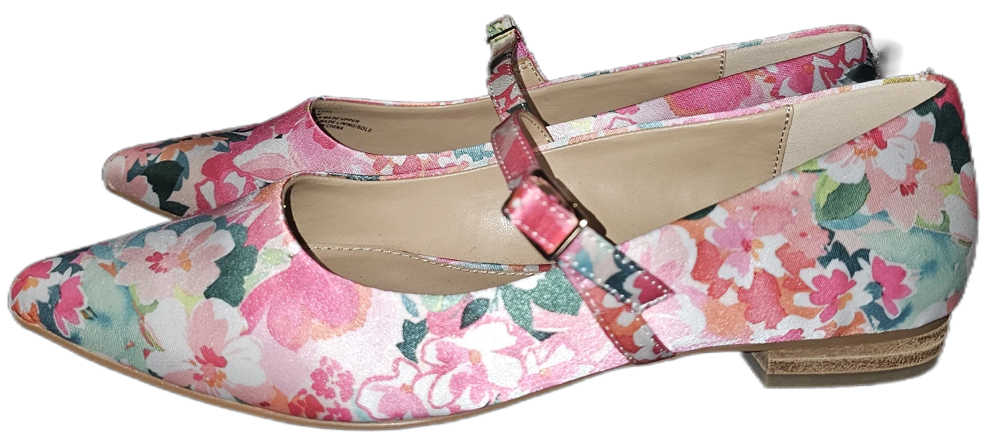 THINGS I.C. Women's Mary Jane Flats Size 7 Floral Print⚽️ - photo 3