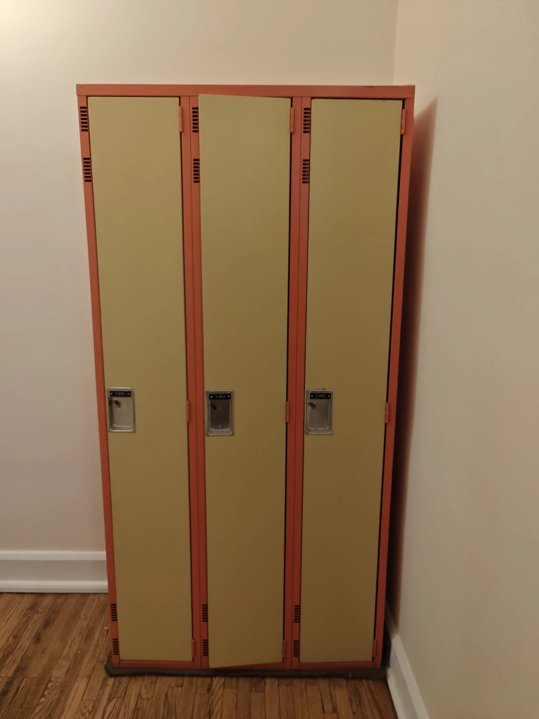 Vintage  3-Door Metal Locker