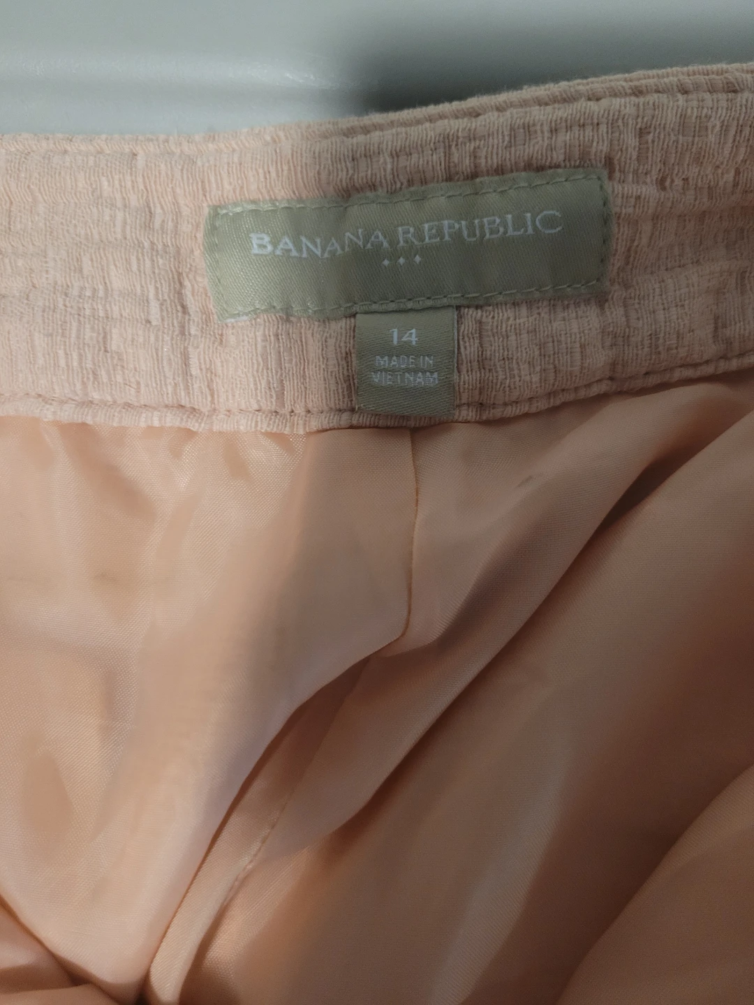Banana Republic Pink Textured Shorts Size 14 - photo 2