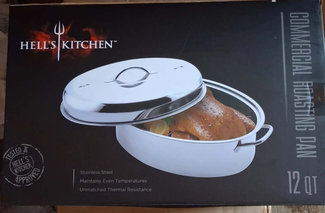 Hell's Kitchen Commercial Roasting Pan 12 Qt - photo 2