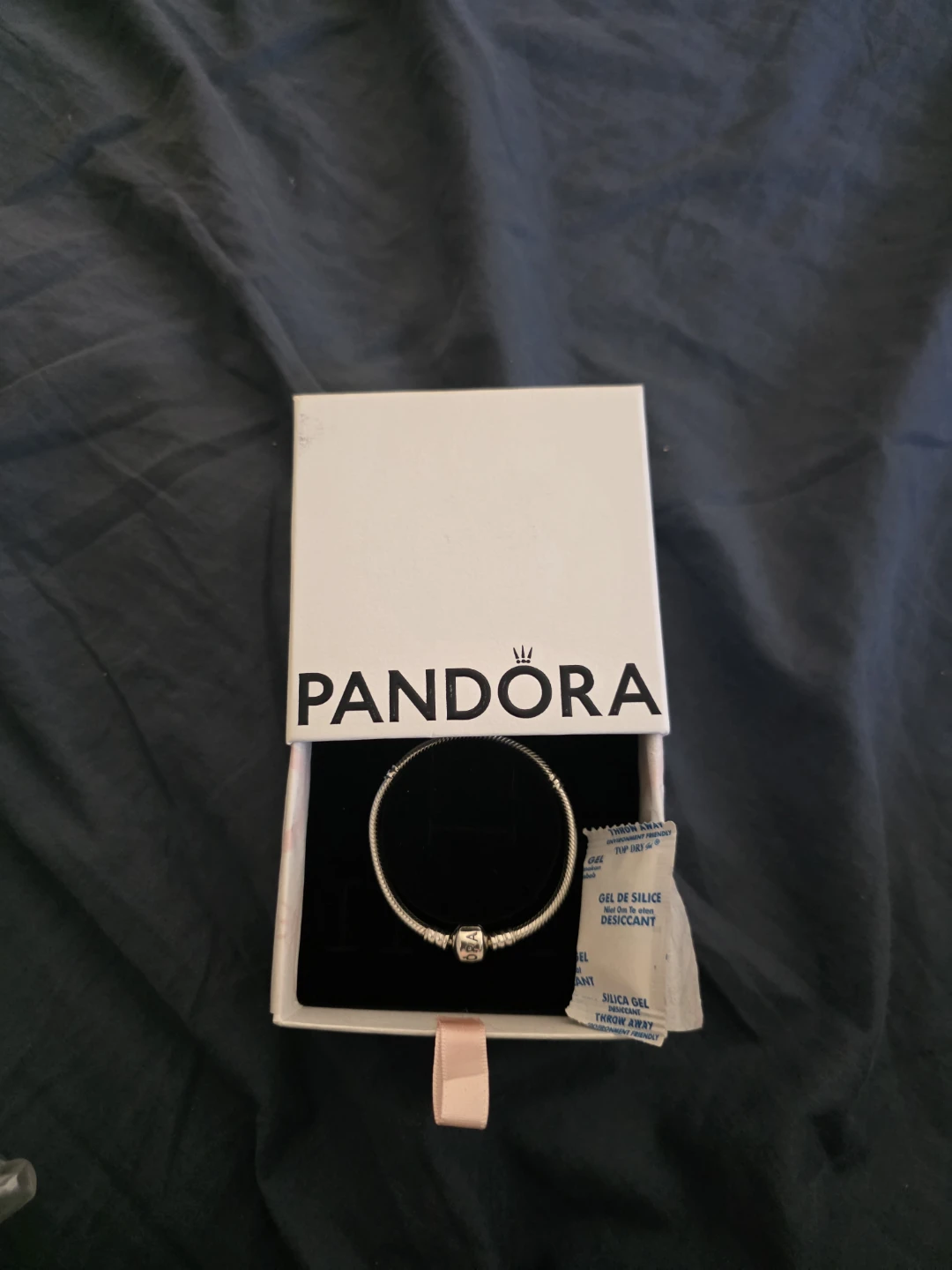 Pandora Moments Sterling Silver Snake Chain Charm Bracelet