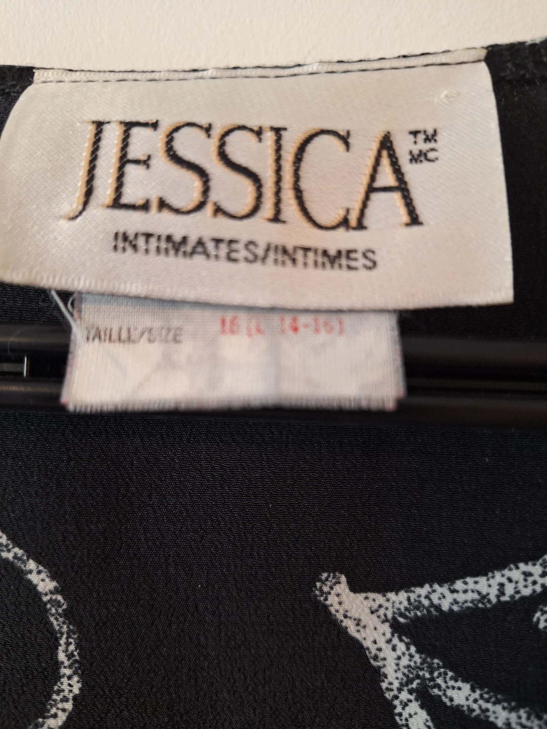Jessica Black Leaf Print Button-Up Dress Size 16 - photo 4