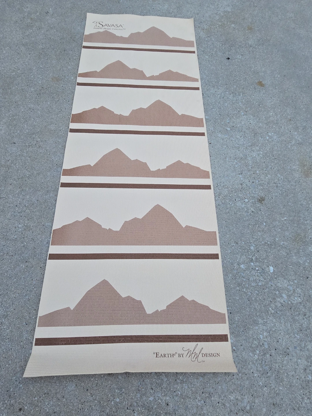 SAVASA "EARTH" by ML DESIGN Yoga Mat with Mesh Bag