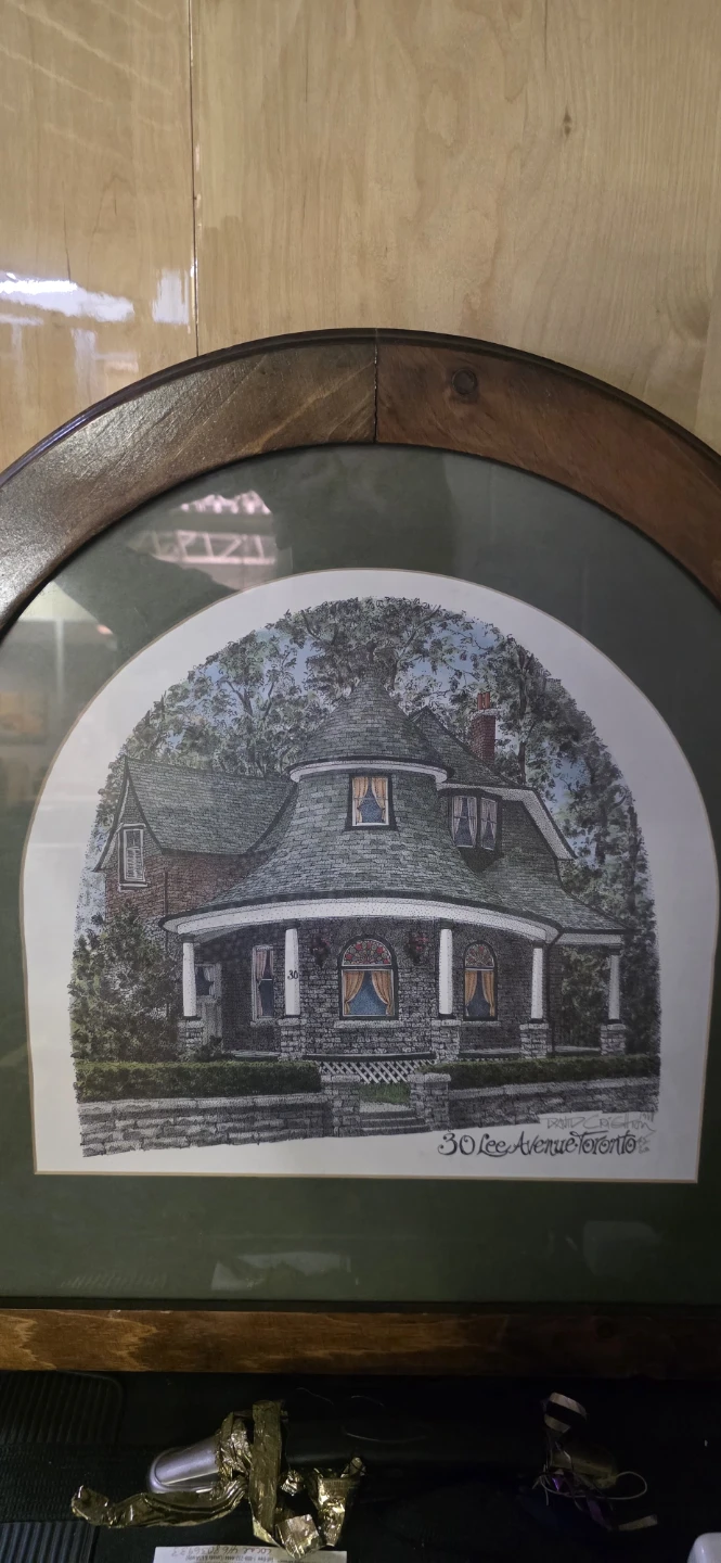 David Crighton "30 Lee Avenue Toronto" Framed Art Print