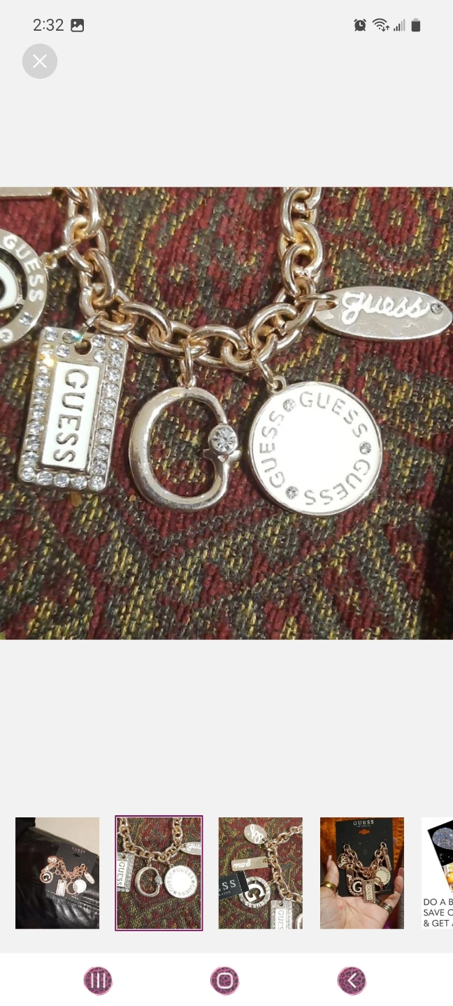Gold Guess Charm Bracelet chunky 💛 NWT - photo 4
