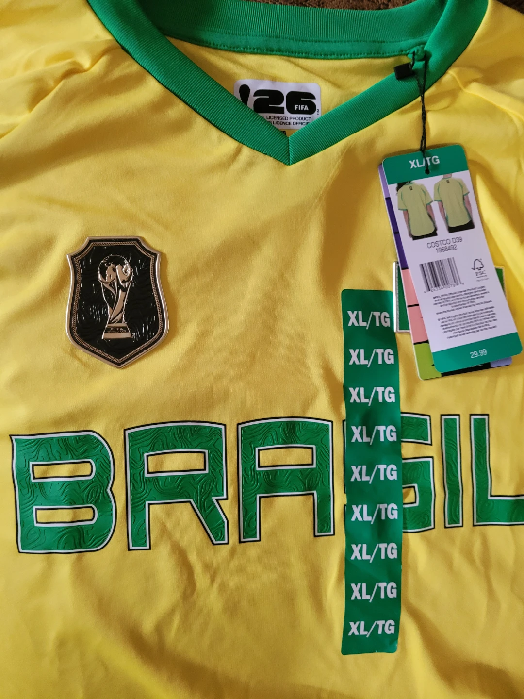 Brazil Soccer Jersey XL/TG - photo 2