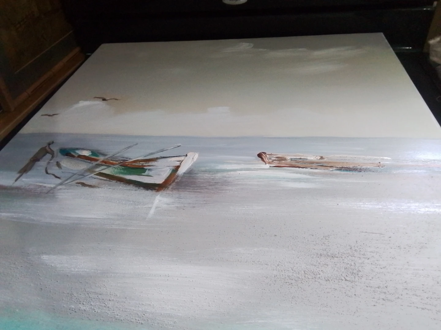Vintage Mid-Century Impressionist Seascape - photo 4