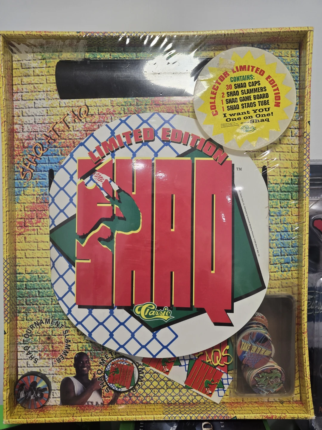 Shaq Stacks Sealed (POGs style game)