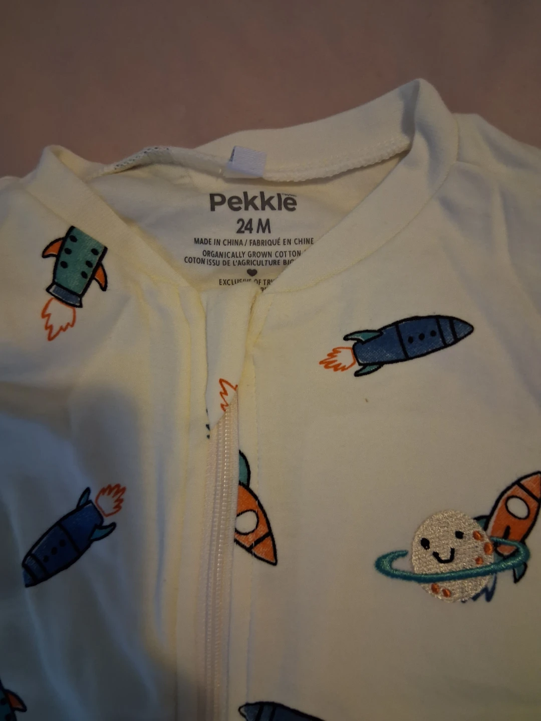 Pekkle Rocket Footed Pajamas - 24M - photo 2