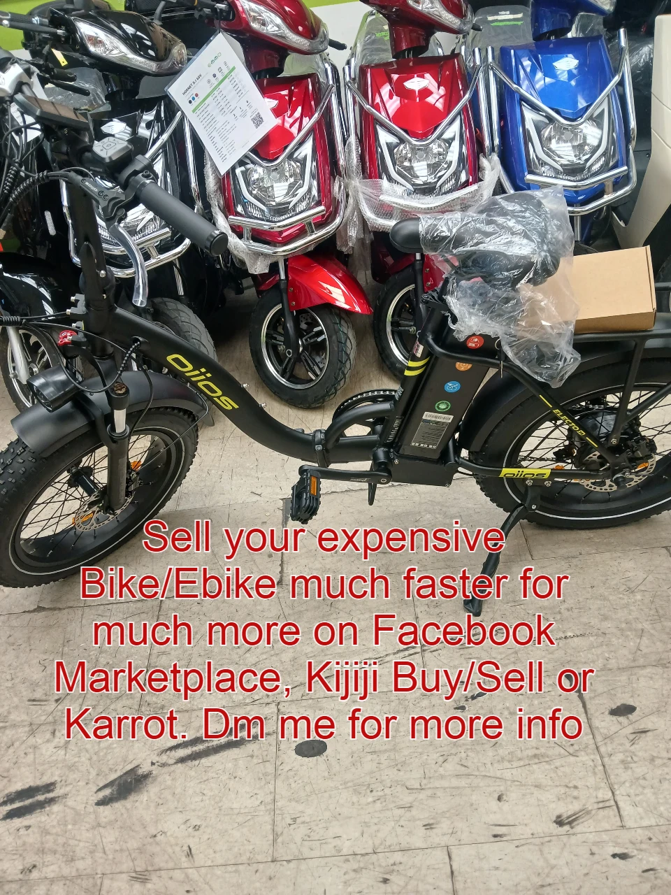 Sell your bike or Ebike way faster on any marketplace.