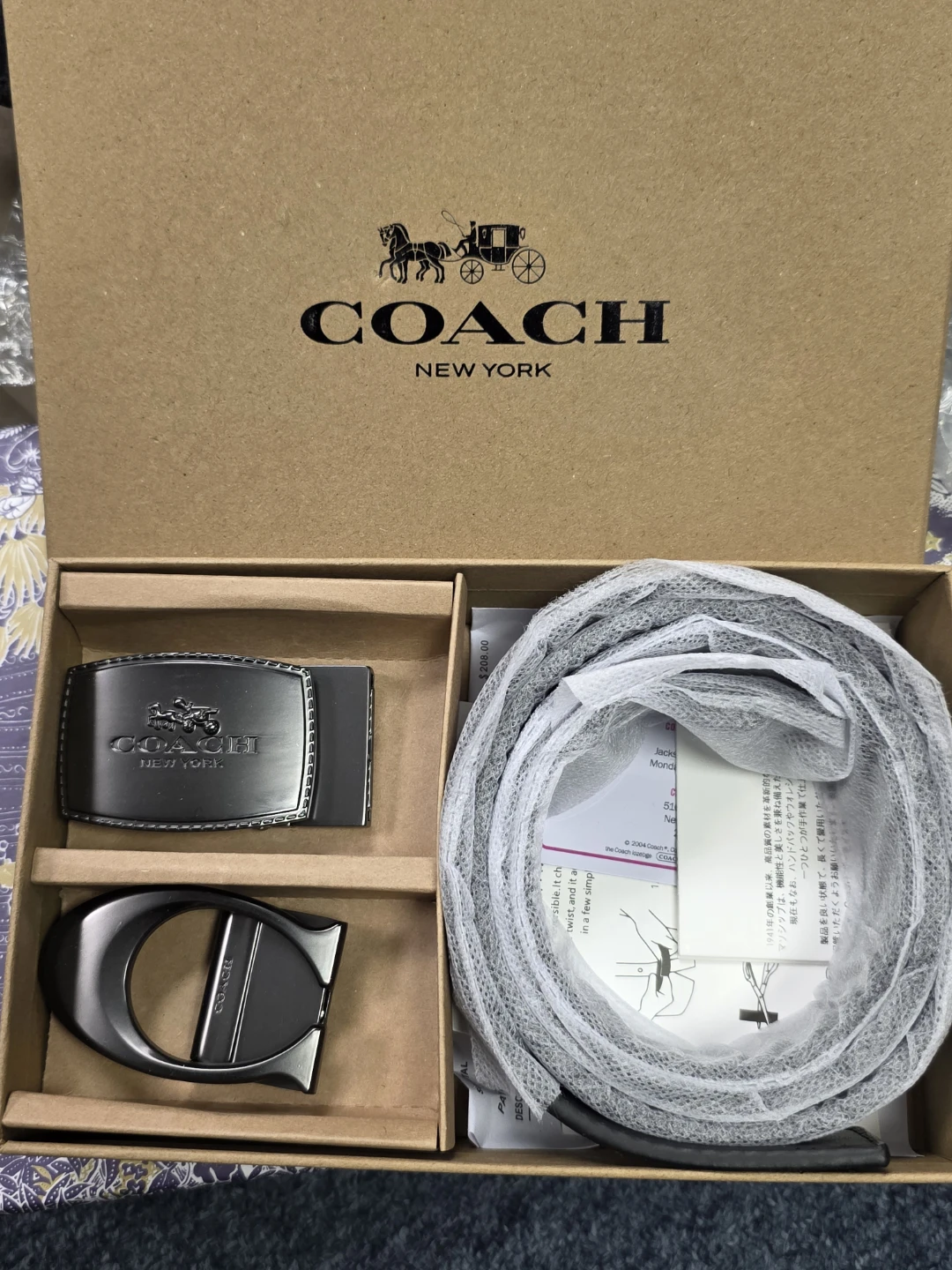 Coach Reversible Belt & Interchangeable Buckle Set - photo 2