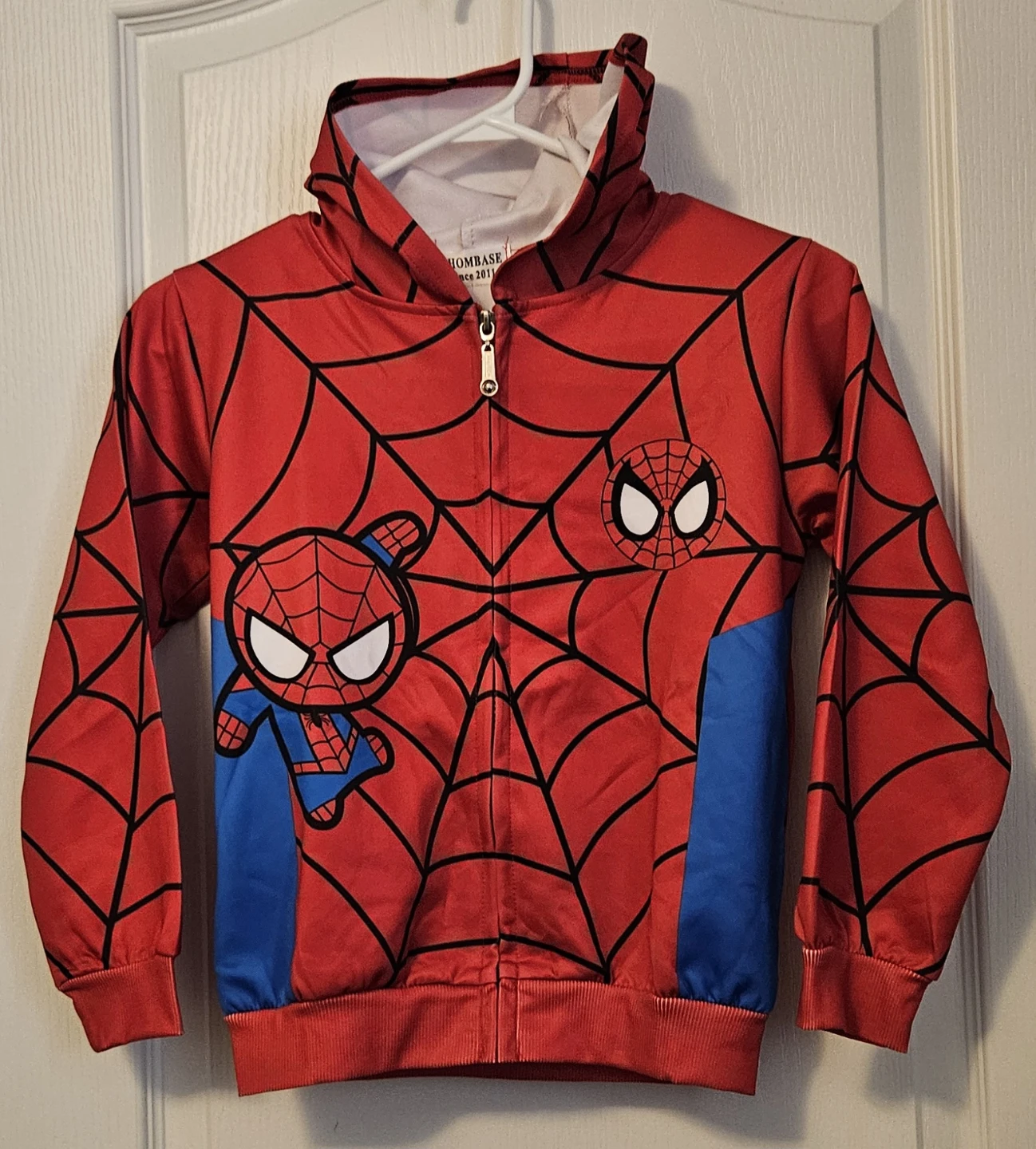 NWT Kids Spiderman Zip-Up Hoodie