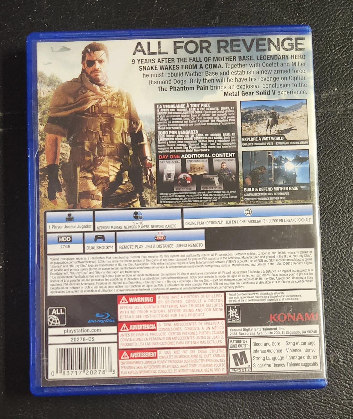 Metal Gear Solid V: The Phantom Pain (Day One Edition) - PS4 ⚽️ - photo 3