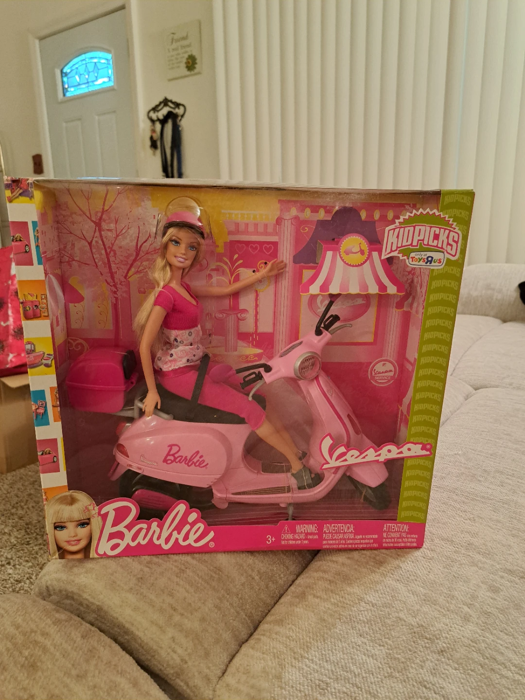 Barbie Doll with Vespa Scooter Playset