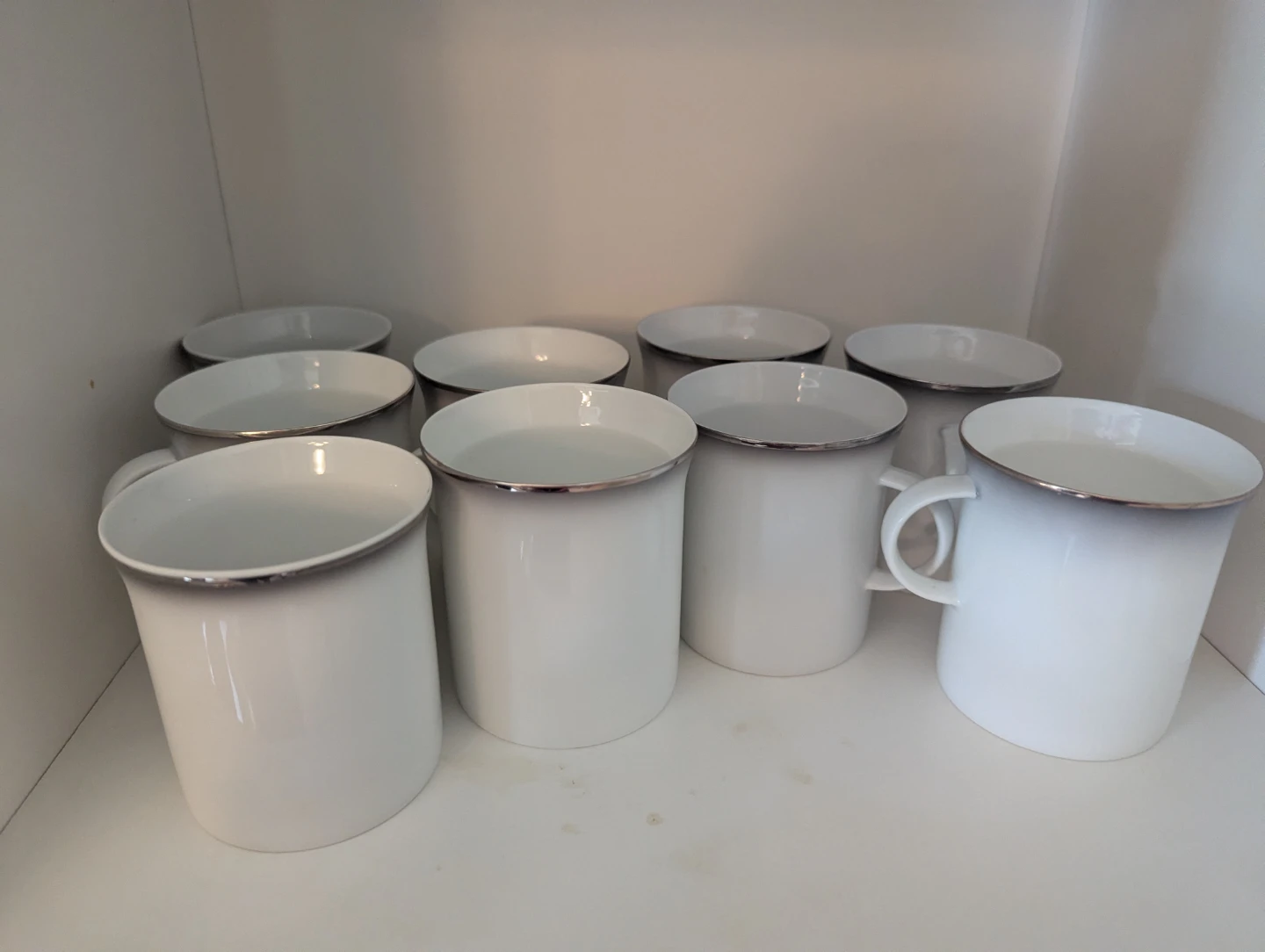 Set of White Plates with Grey Rim 50..pieces - photo 4