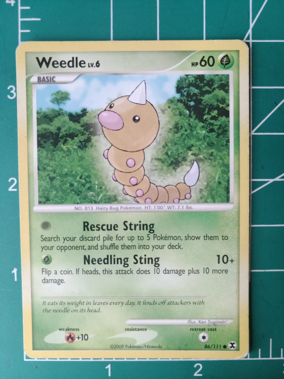 Pokemon Weedle LV.6 Trading Card