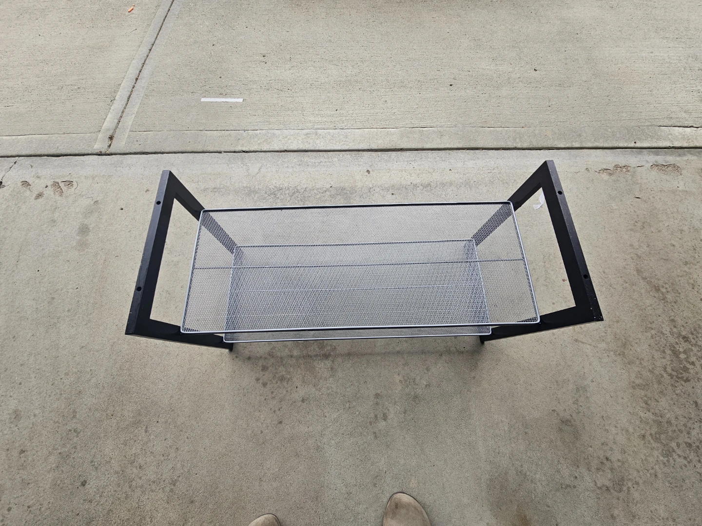 2-Tier Metal Mesh Shoe Rack - photo 2