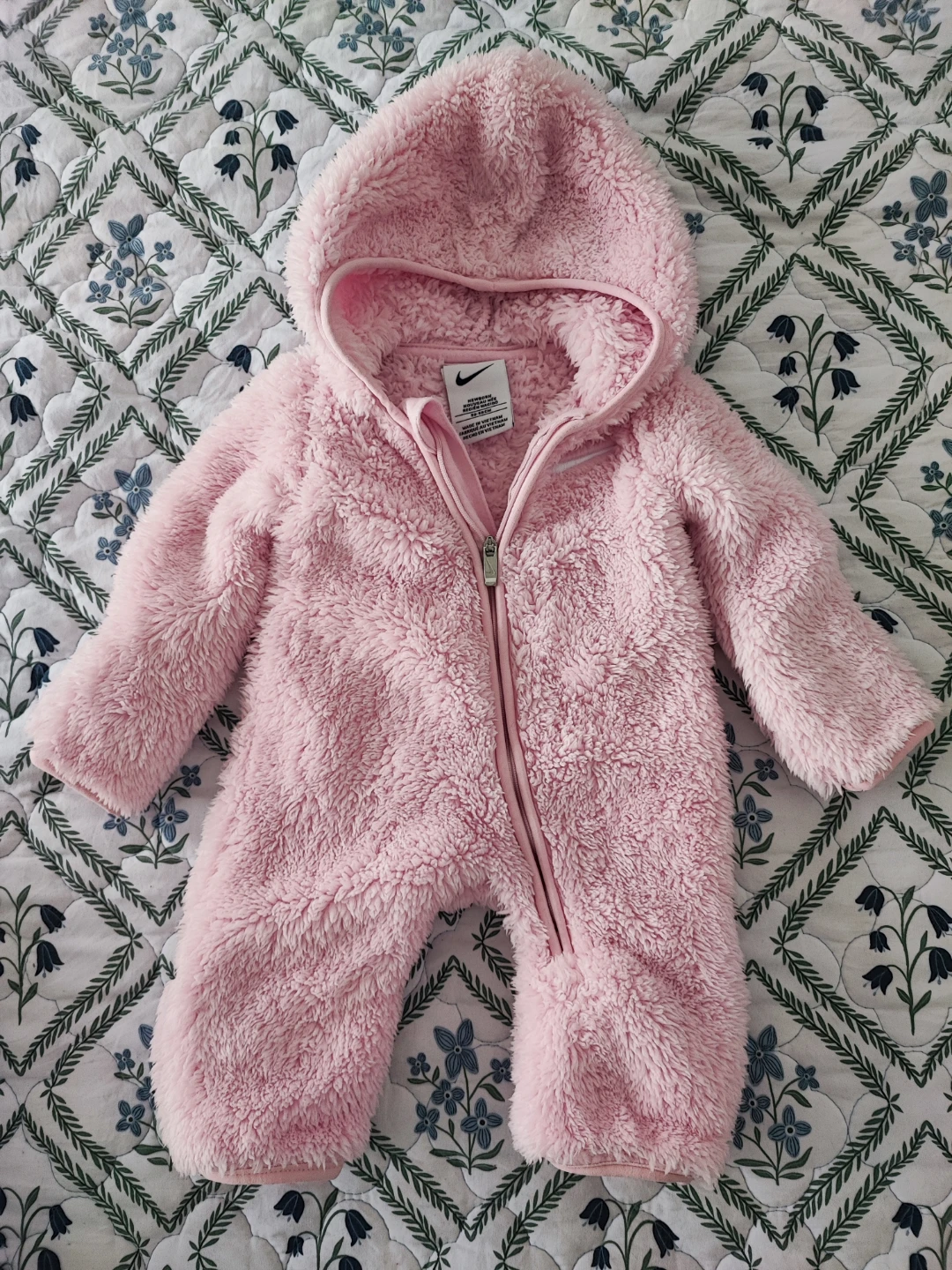 Nike Newborn Fleece Bunting Suit Pink