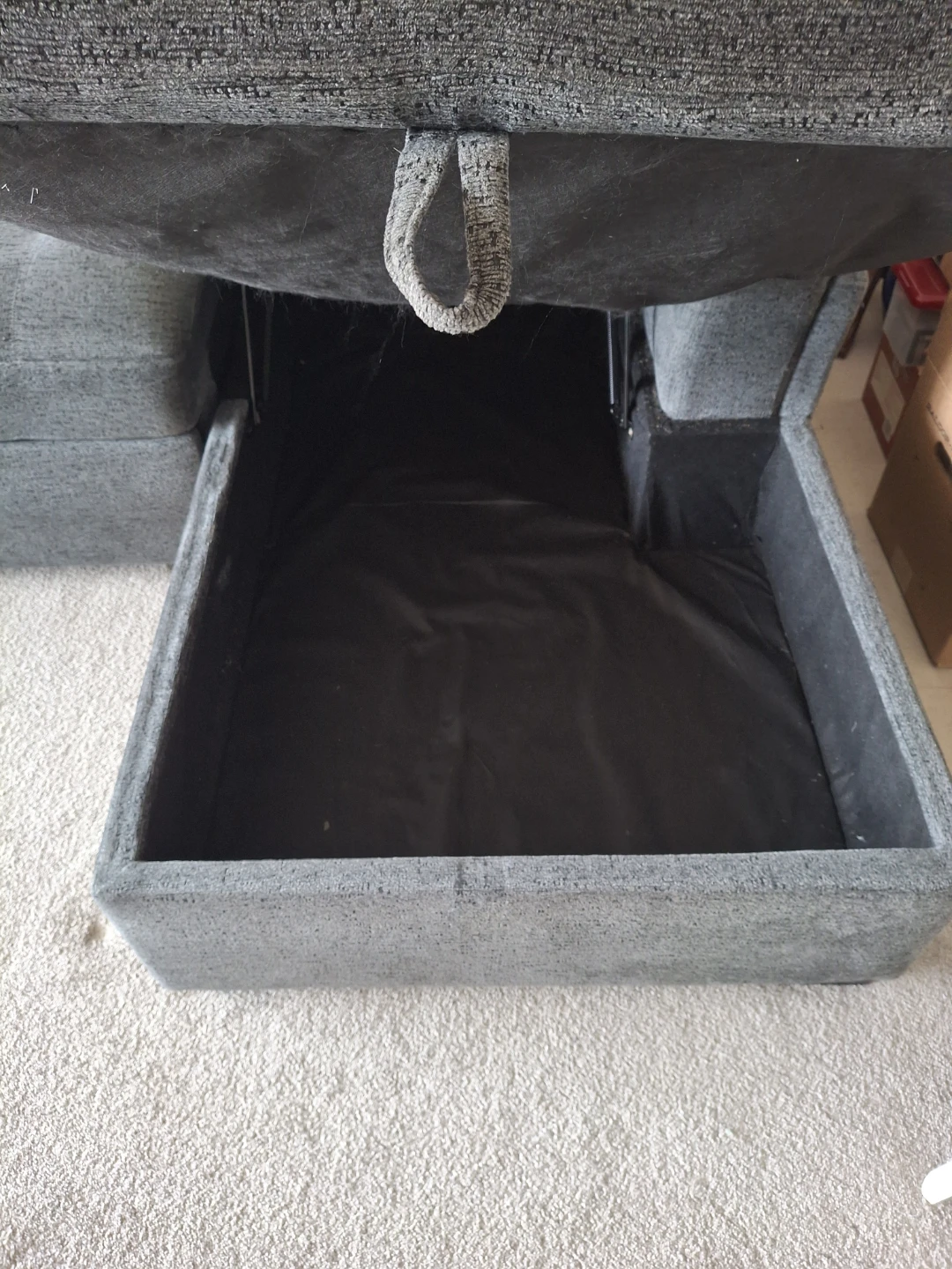Grey L Shaped Pullout Couch with storage  ▪︎ PICKUP BY JULY 3RD - photo 5