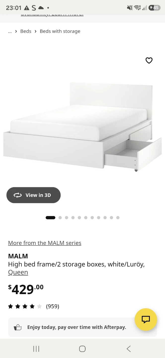 IKEA MALM Queen Bed Frame with 2 Storage Boxes - photo 4