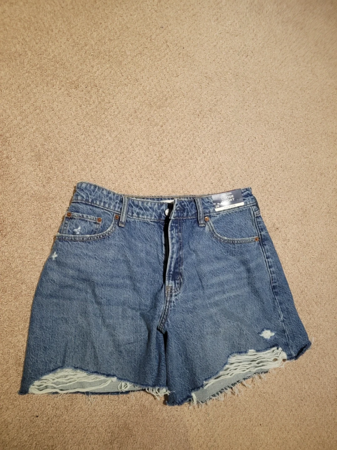 Abercrombie & Fitch High Rise Loose Shorts Size 29