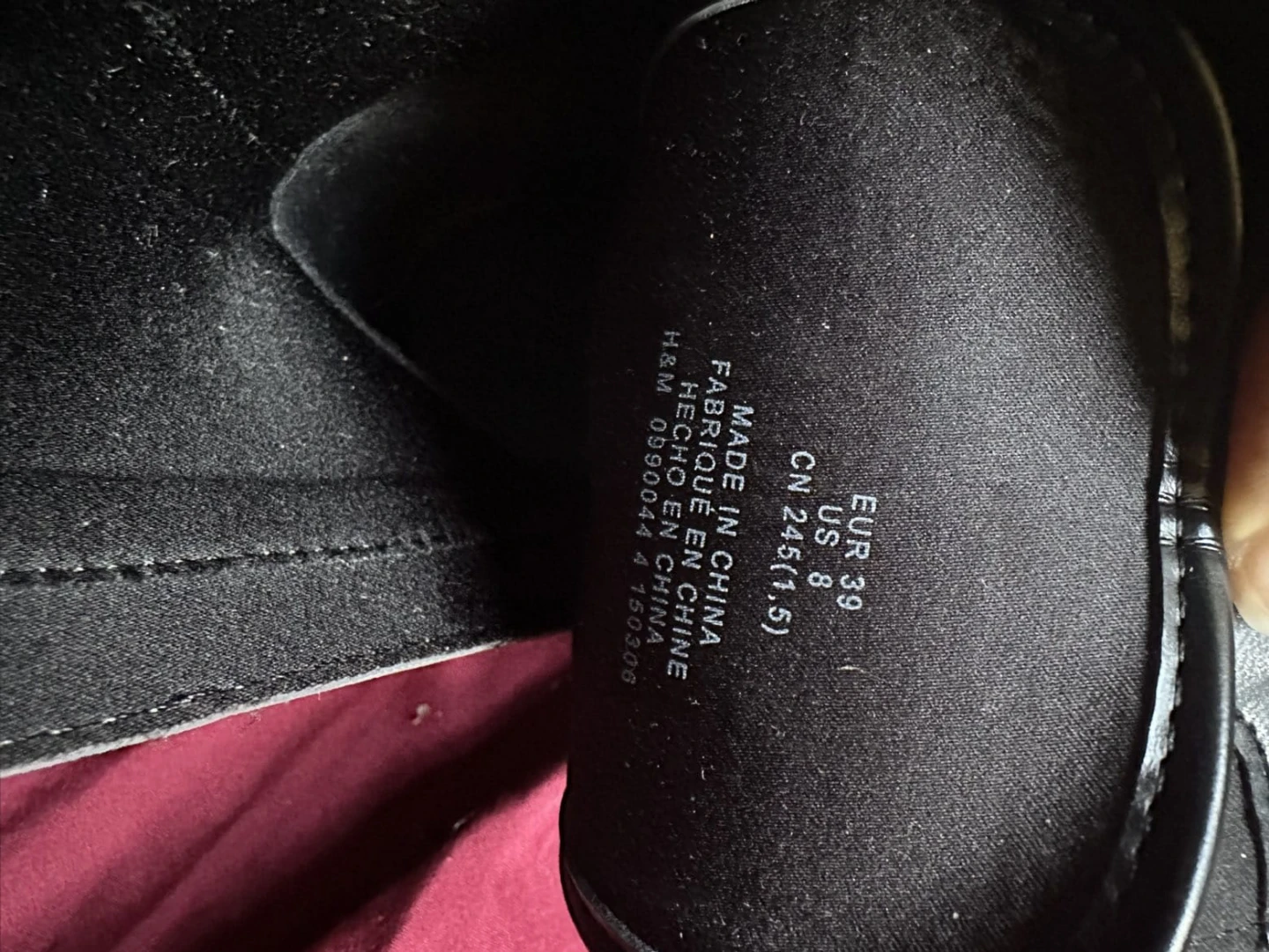 Black H&M Combat Boots - Women's Size 8 - photo 3